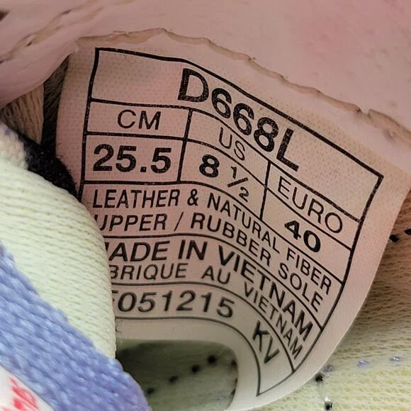 Onitsuka Tiger Serrano Womens Shoes Size 8.5 Blue Floral Retro Athletic Sneakers - Picture 12 of 12